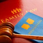 Book with family law and mediation on it